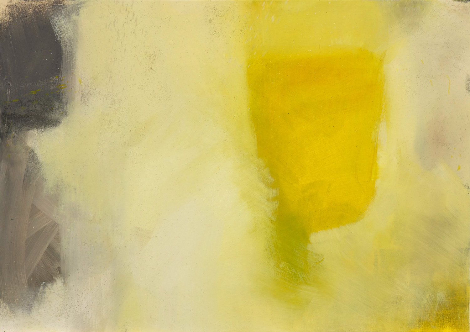 Gerner-Gelbes-Gefaess-Acryl-auf-Leinwand-100x140-2016-Malerei