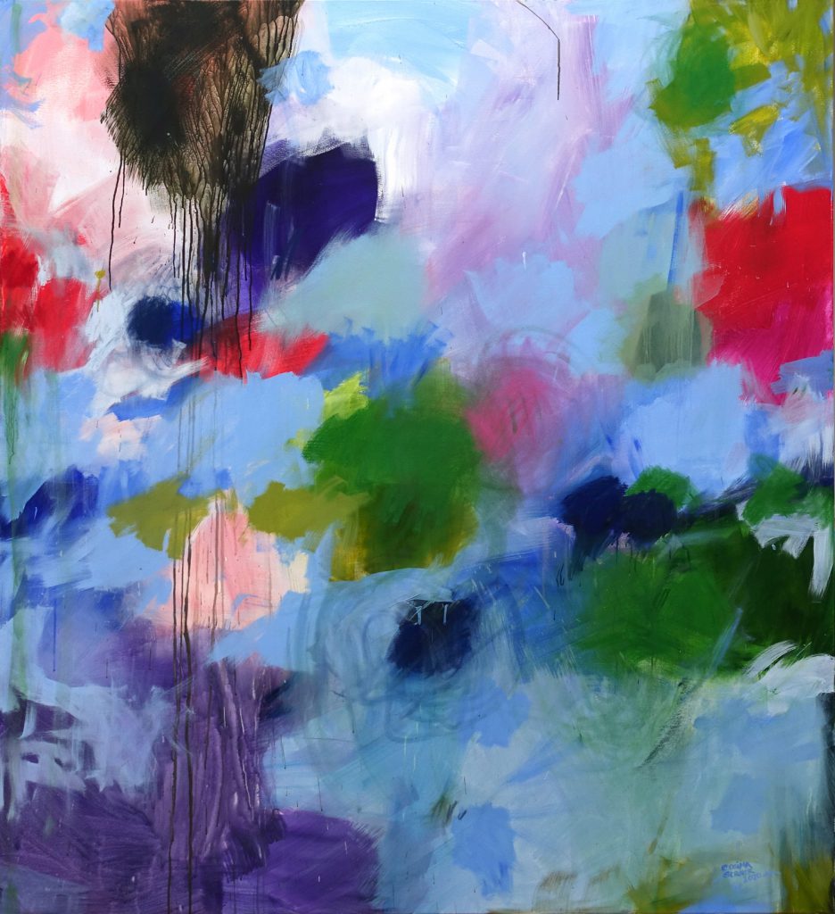 An einem Regentag-Cosima Gerner-Malerei auf Leinwand-2020