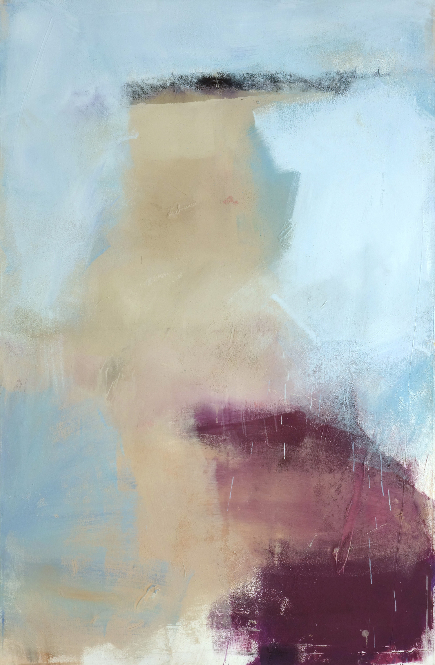 Gerner-Blauer-Dunst-Acryl-auf-Nessel-120x200-2017-Malerei