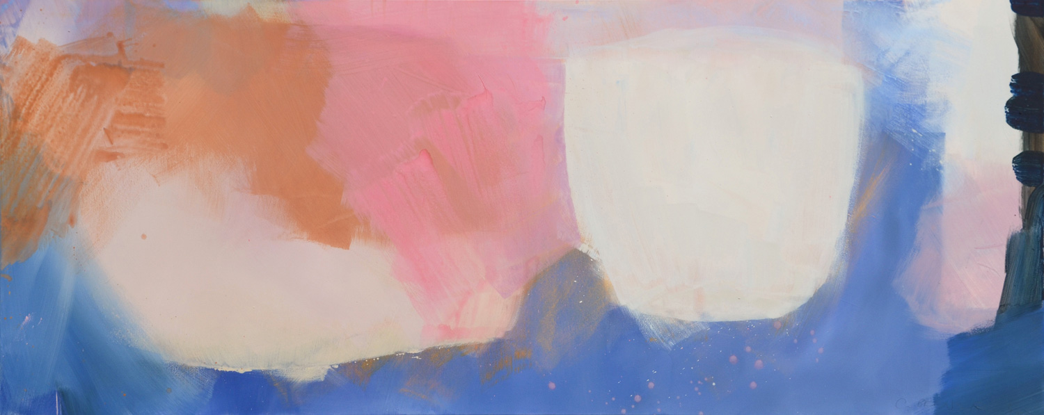 Gerner-wiesser-Schleier-Acryl-auf-Leinwand-85x210-2017-Malerei