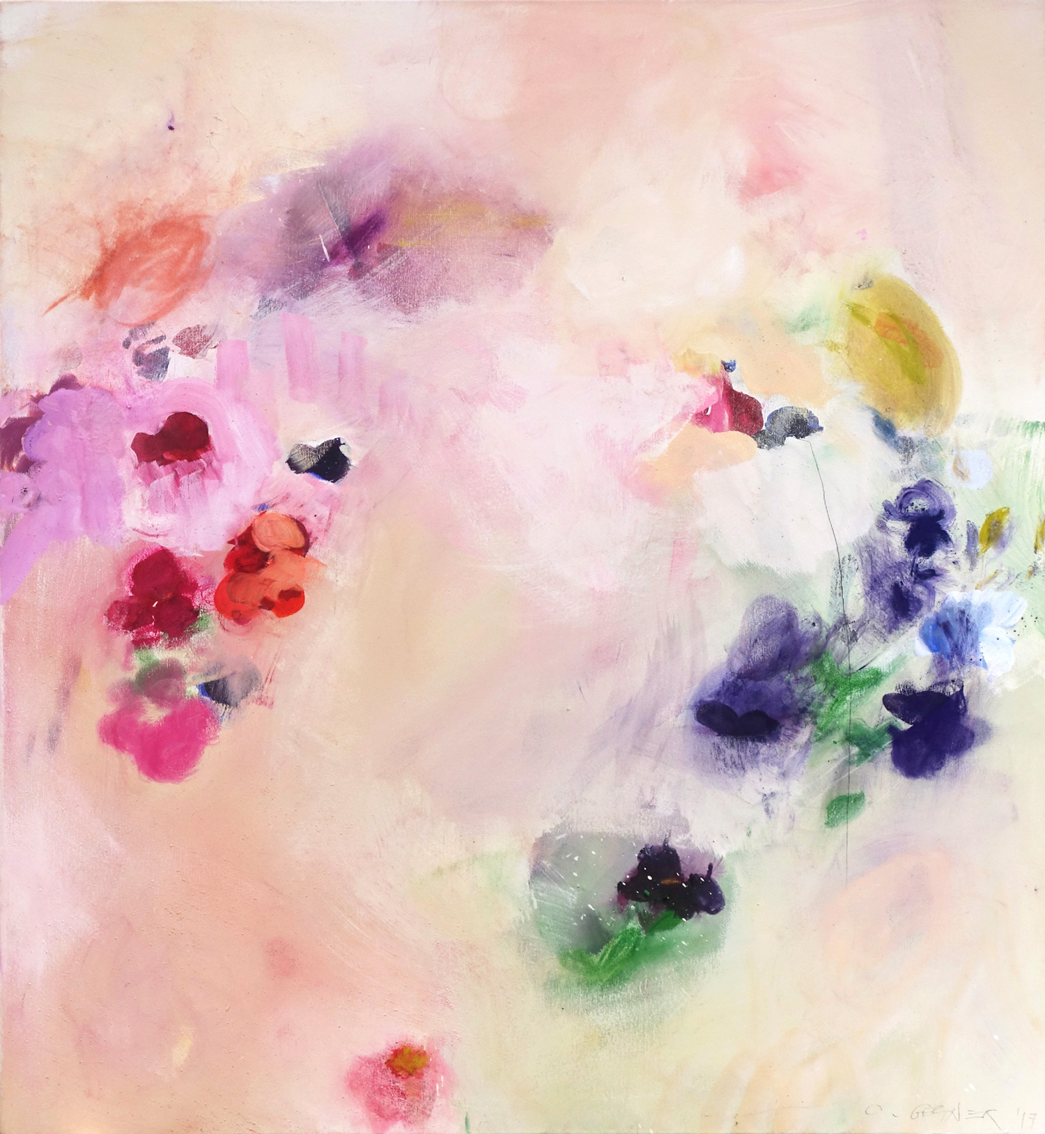 Kreisel – abstrakte Malerei auf Leinwand – Cosima Gerner – 2016